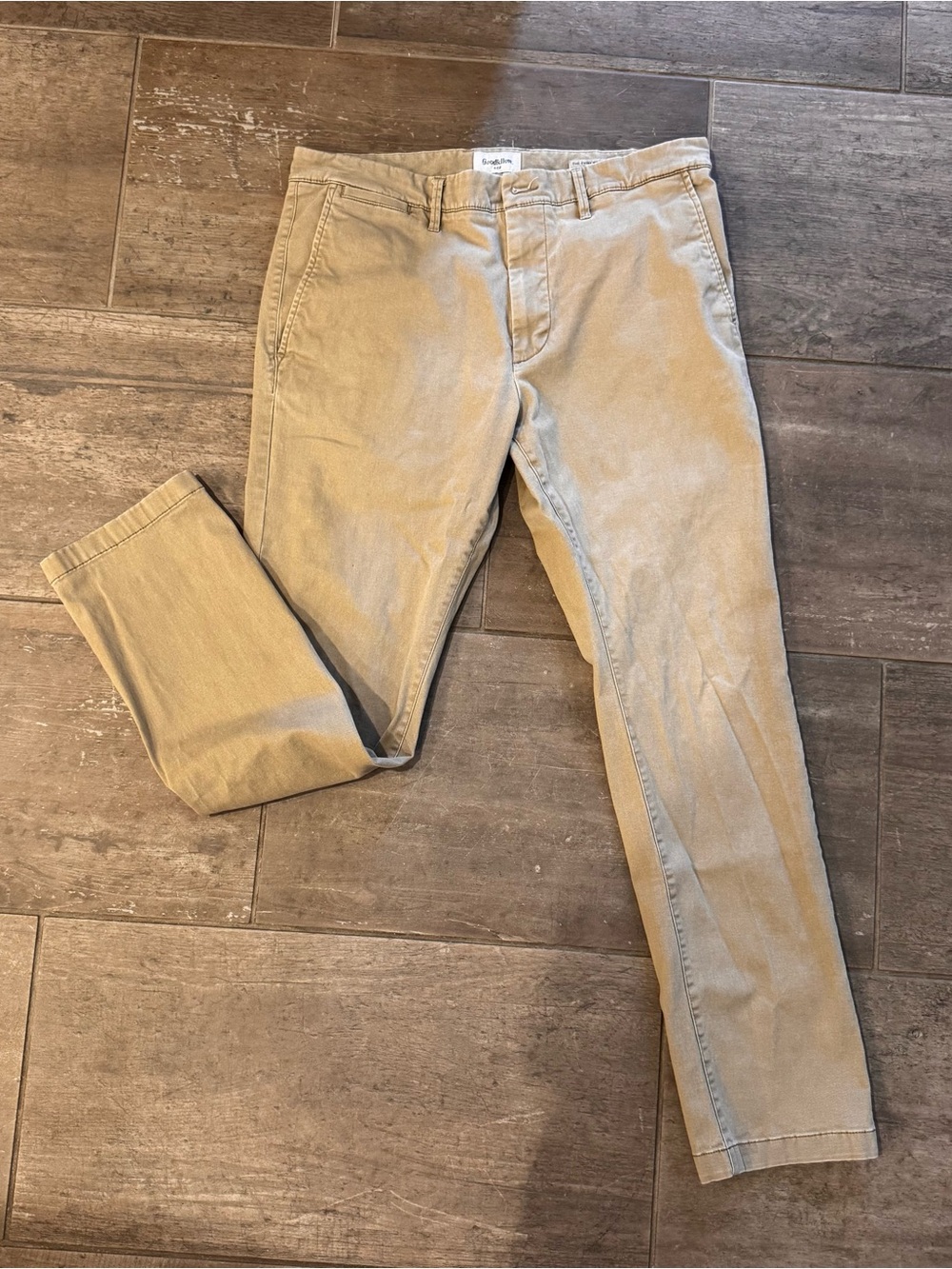 Goodfellow & Co Light Tan Straight-Leg Pants - 36Wx32L